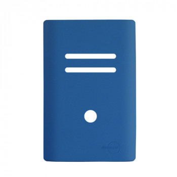 Placa p/ 2 Interruptores + Furo 4x2 - Novara Azul Fosco